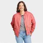 Women's Quilted Utility Jacket - Universal Thread Pink