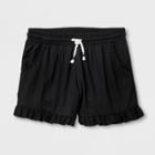 Plus Size Girls' Challis Fashion Shorts - Cat & Jack Black