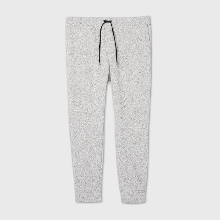 Men's Big & Tall Sweater Fleece Jogger Pants - Goodfellow & Co Light Gray Heather 4xb, Light Gray Grey