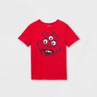 Boys' Short Sleeve Monster Interactive Graphic T- Shirt - Cat & Jack Red
