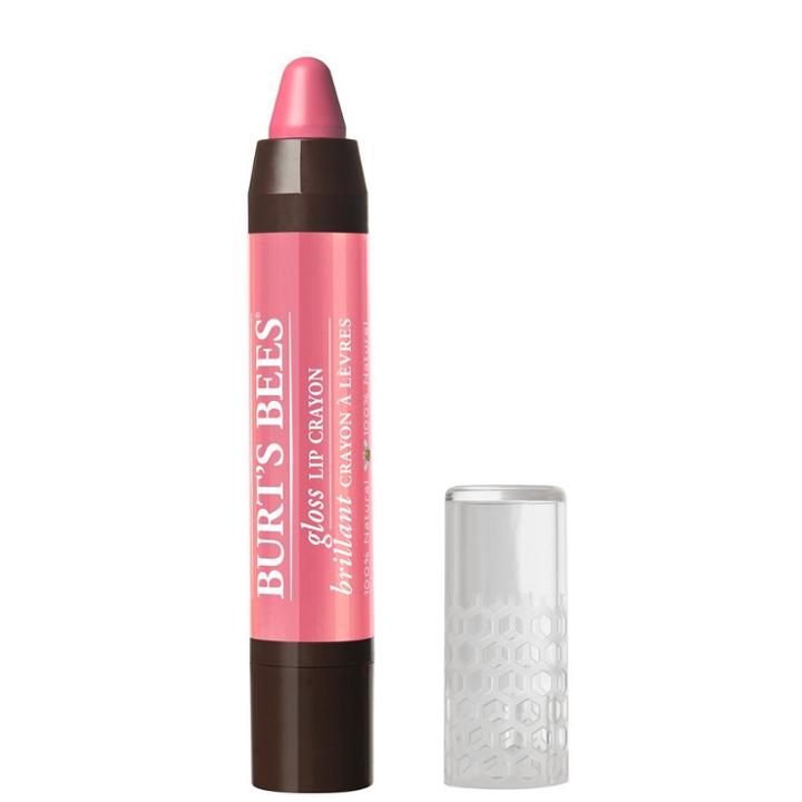 Unscented Burt's Bees Gloss Lip Crayon Pink Lagoon