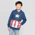 Marvel Boys' Captain America Costume Fleece Sweatshirt - Navy