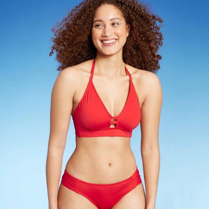 Women's Double Tab Halter Bikini Top - Kona Sol