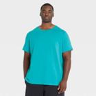 Men's Big & Tall Short Sleeve Performance T-shirt - All In Motion Turquoise