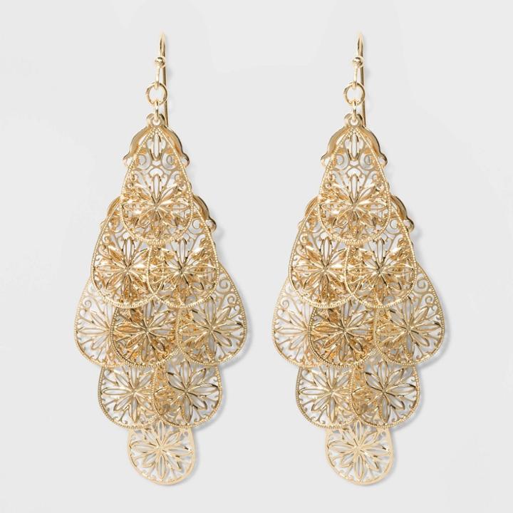 Filigree Kite Earrings - A New Day Gold