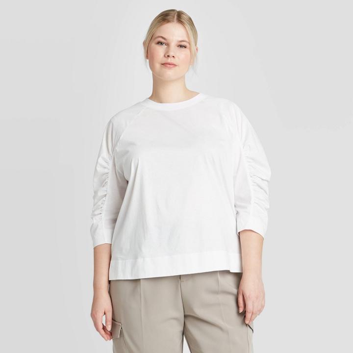 Women's Plus Size Sweatshirt - Prologue White 1x, Women's,