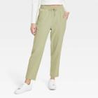 Women's Stretch Woven Taper Pants - All In Motion Olive Green