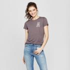 Women's Short Sleeve Need More Coffee Graphic T-shirt - Zoe+liv (juniors') Charcoal