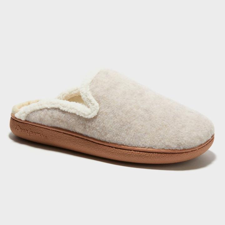 Women's Dluxe By Dearfoams Maci Slippers - Oatmeal