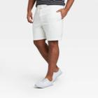 Men's 11.5 Big & Tall Regular Fit Fleece Shorts - Goodfellow & Co Off White