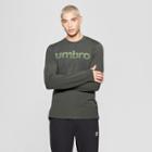 Umbro Men's Long Sleeve Logo T-shirt - Bronze Green