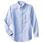 Dickies Boys' Long Sleeve Oxford Uniform Button-down Shirt - Blue