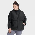 Women's Plus Size Windbreaker Jacket - All In Motion Black