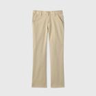 Girls' Flat Front Stretch Uniform Straight Fit Chino Pants - Cat & Jack Beige