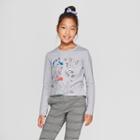 Girls' Long Sleeve Animals Graphic T-shirt - Cat & Jack Gray