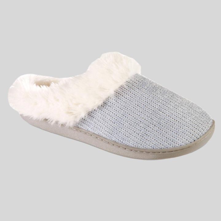 Isotoner Women's Charlotte Hoodback Slippers - Blue