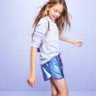 Girls' Holographic Shorts - More Than Magic Violet