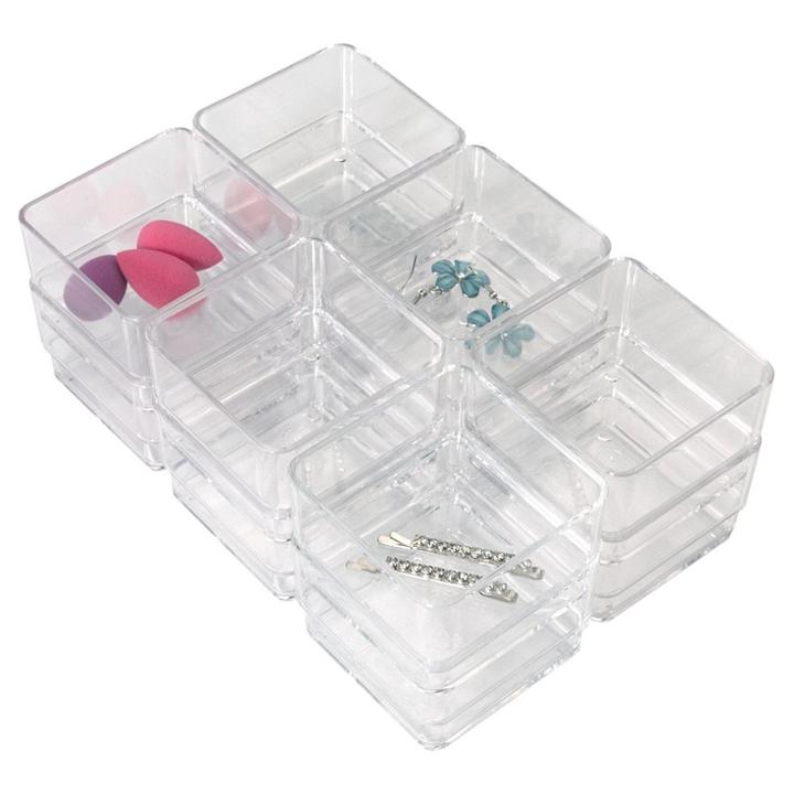 Us Acrylic 3x3x2 Stackable Drawer Organizer