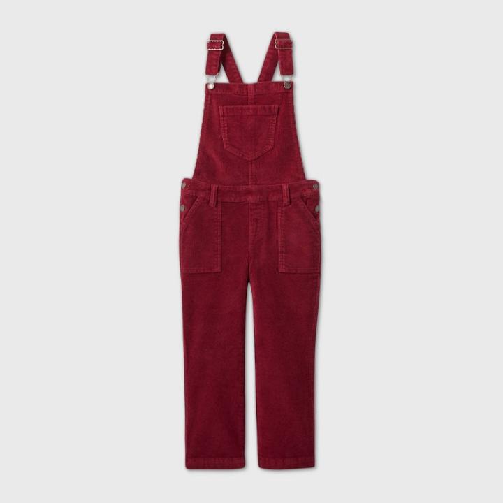 Girls' Corduroy Jumpsuit - Cat & Jack Burgundy