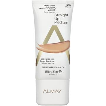 Almay Smart Shade Anti-aging Skintone Matching Makeup Foundation 300 Straight Up Medium