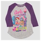 Girls' Shoppies 3/4 Sleeve Raglan T-shirt - White