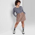 Women's Plus Size Long Sleeve Snap Front T-shirt - Wild Fable Gray