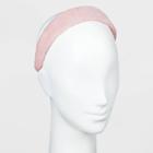 Faux Fur Wide Headband - Wild Fable Blush Pink