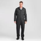 Dickies Men's Deluxe Long Sleeve Blended Twill Coverall - Black L, Men's,