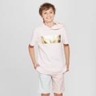 Boys' Graphic Short Sleeve Sweatshirt - Art Class Pink