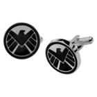 Marvel Classic Men's Marvel Agents Of S.h.i.e.l.d Logo Stainless Steel Cufflinks,