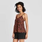 Women's Leopard Print Cami - A New Day Brown