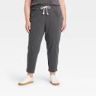 Women's Plus Size Mid-rise Jogger Pants - Universal Thread Charcoal Gray