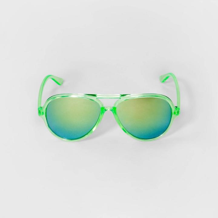 Boys' Aviator Sunglasses - Cat & Jack Green, Boy's