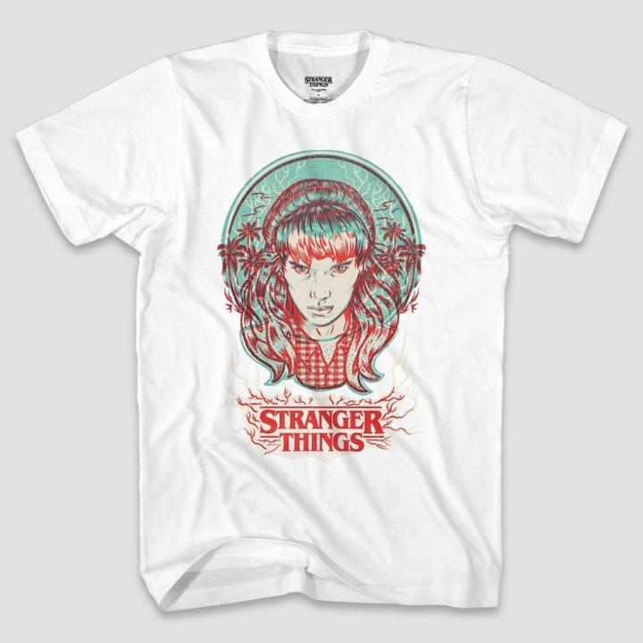 Men's Stranger Things Travis Knight Short Sleeve Graphic T-shirt - White