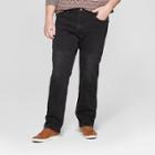 Men's Big & Tall Slim Straight Fit Brushed Back Jeans - Goodfellow & Co Black