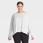 Women's Plus Size Long Sleeve Ribbed Tunic - All In Motion White