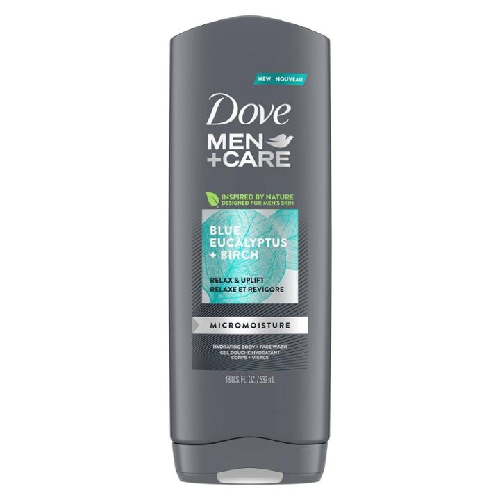 Dove Men+care Blue Eucalyptus & Birch Relax & Uplift Body Wash Soap