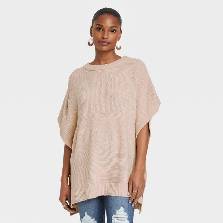 Women's Knit Pullover - Universal Thread Cream One Size, Ivory