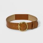 Women's Casual Stud Stretch Belt - Universal Thread Brown