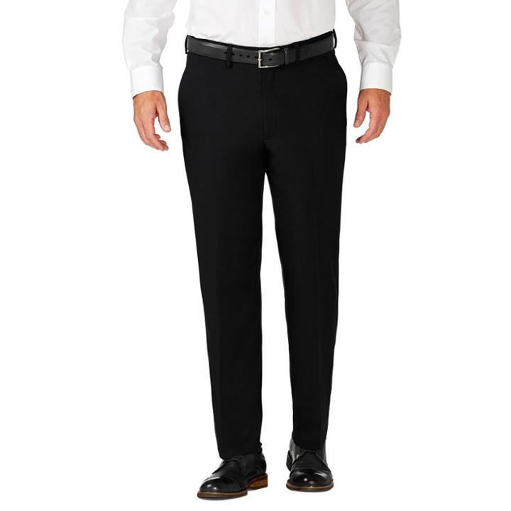 Haggar H26 Men's Classic Fit Premium Stretch Suit Pants - Black