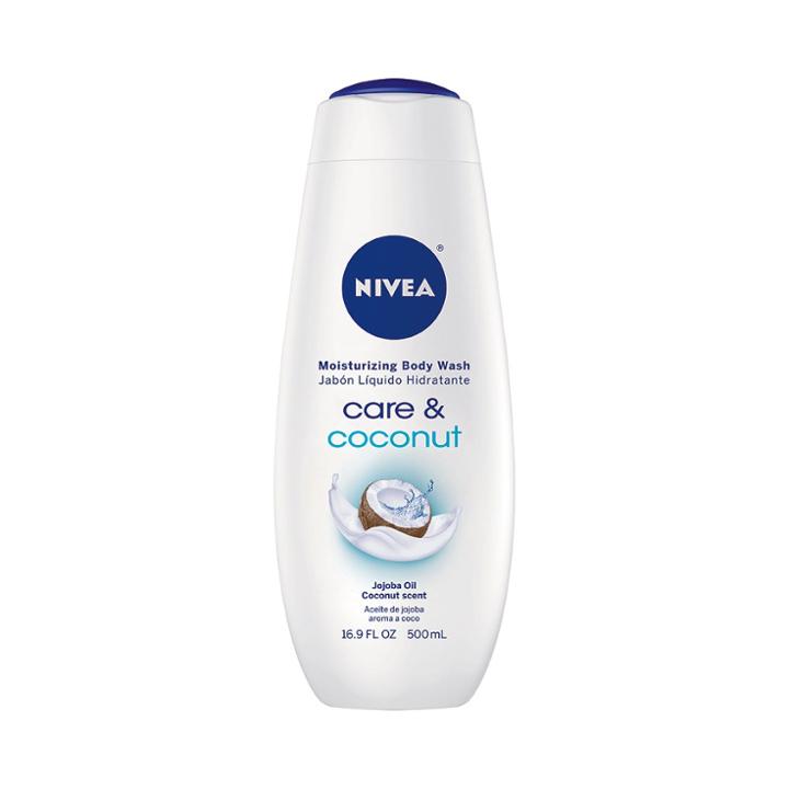 Nivea Care And Coconut Moisturizing Body Wash Bottle
