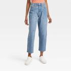 Women's Super-high Rise Vintage Straight Jeans - Universal Thread Medium Wash Floral