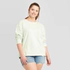 Women's Plus Size Crewneck Sweatshirt - Universal Thread Mint 1x, Women's, Size: