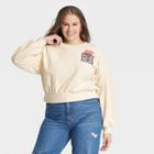 Women's Plus Size Textured Fleece Sweatshirt - Universal Thread Cream