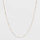 14k Gold Plated Box Chain Necklace - A New Day Gold