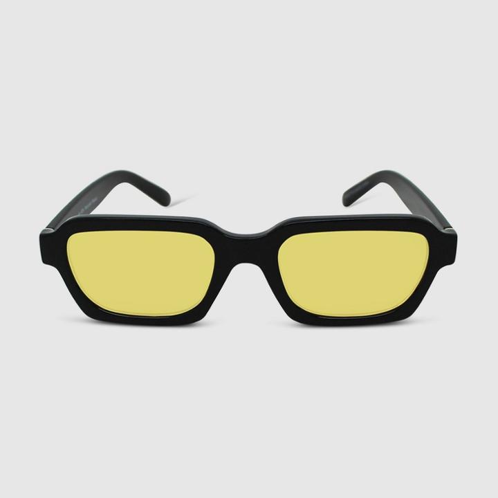 Women's Plastic Rectangle Sunglasses - Wild Fable Black