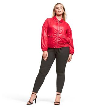 Women's Plus Size Long Sleeve Bomber Jacket - Proenza Schouler For Target Red 1x, Women's,