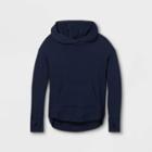 Girls' Soft Fleece Hooded Sweatshirt - All In Motion Navy