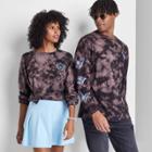 Long Sleeve Oversized T-shirt - Wild Fable Brown Tie-dye