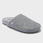 Women's Dluxe By Dearfoams Cheryl Molded Footbed Slippers - Gray